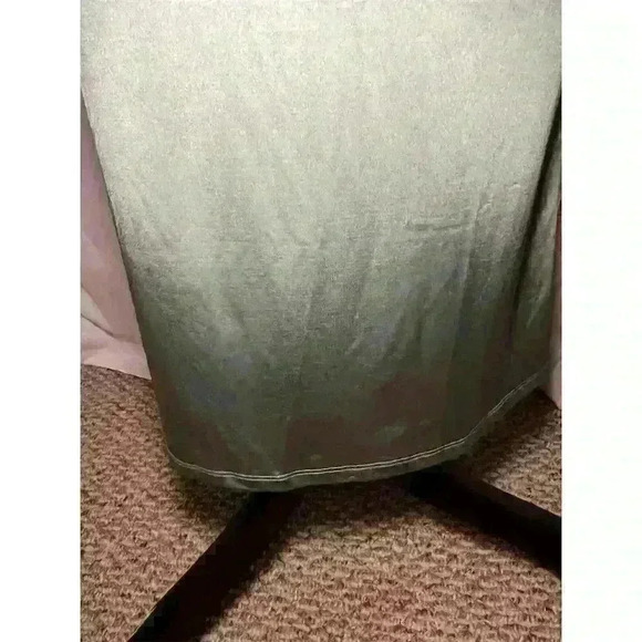 Zara Satin Cowl Neck Slip Dress Sage Green Long Sleeveless Size S - Picture 3 of 12